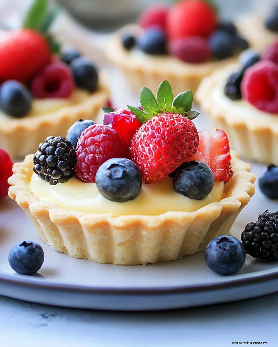 Tartelettes mit Vanillecreme: Indulgent Berries Bliss