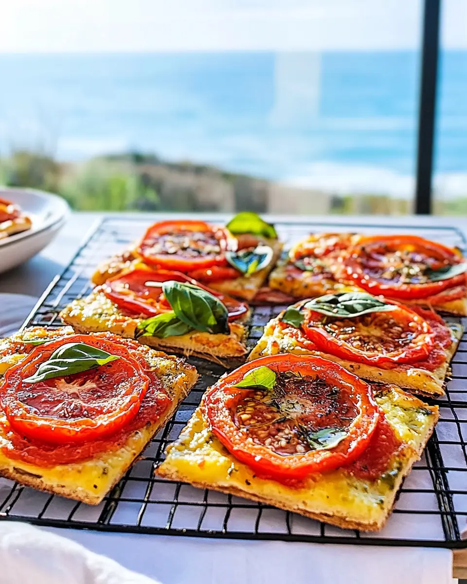 Tomaten-Pizzetti mit Meerblick