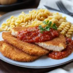 DDR Jägerschnitzel mit Tomatensoße und Nudeln First Image First Image