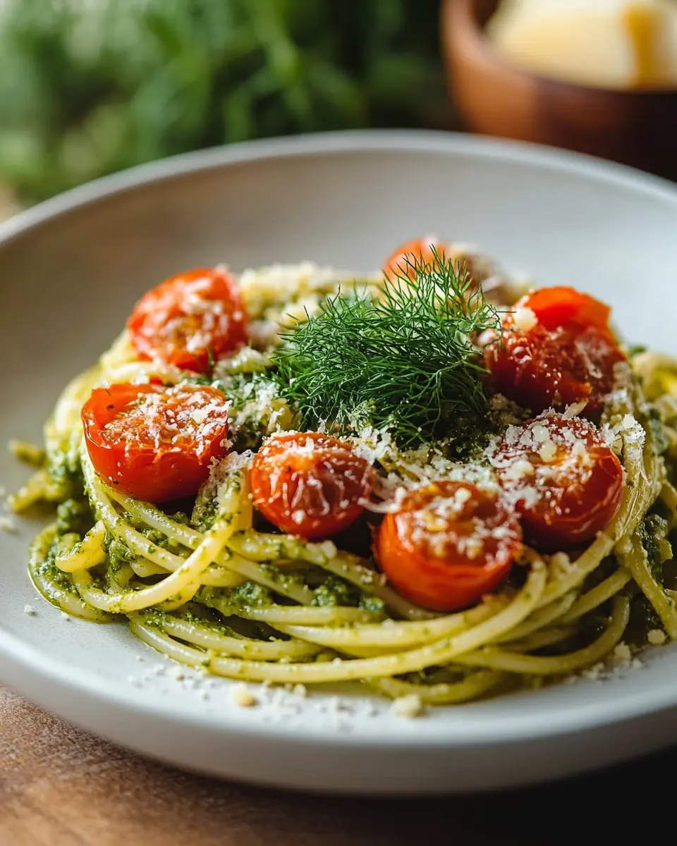 Pasta mit Dillpesto und Knoblauchtomaten: Easy and Irresistible!