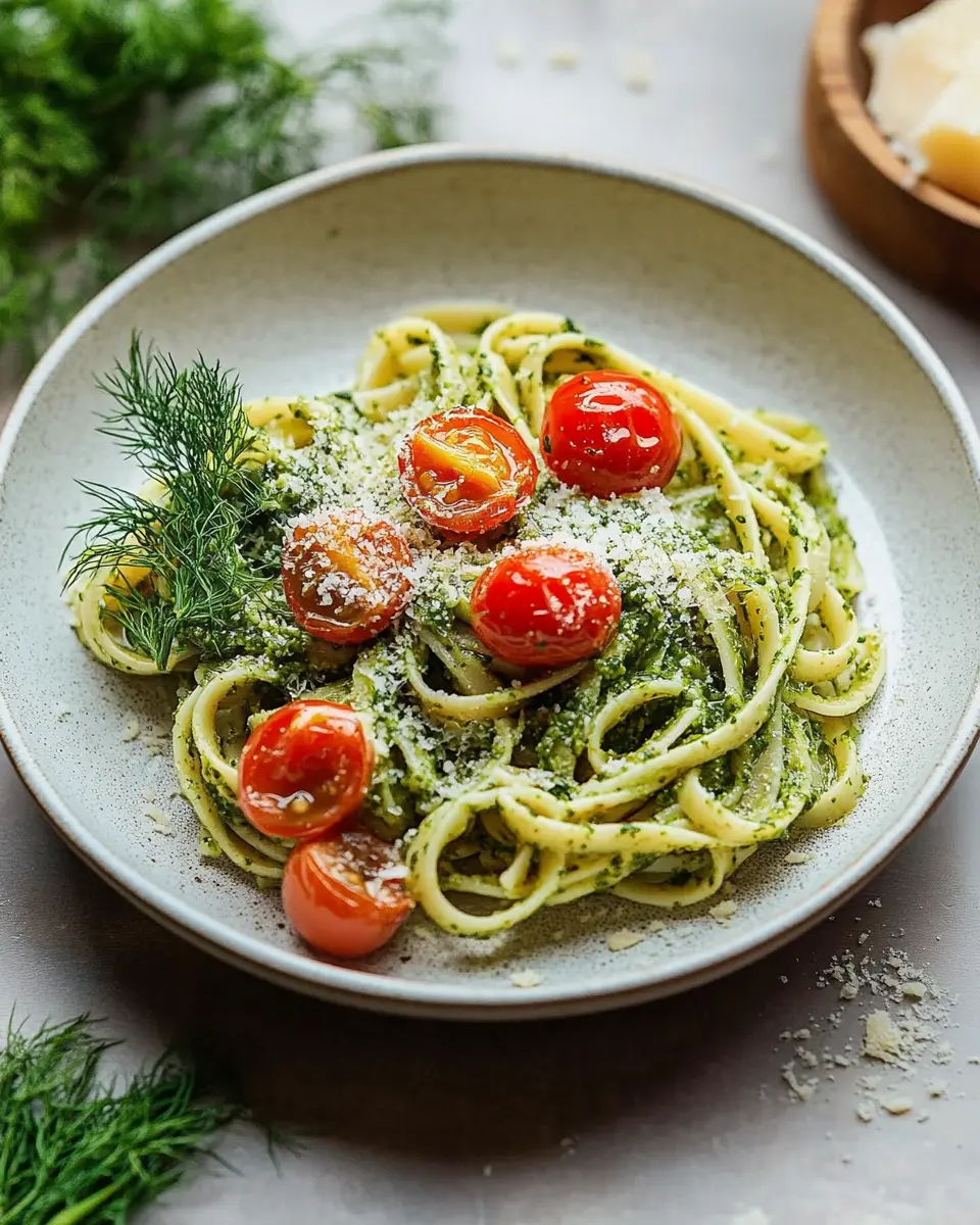 Pasta mit Dillpesto und Knoblauchtomaten: Easy and Irresistible!