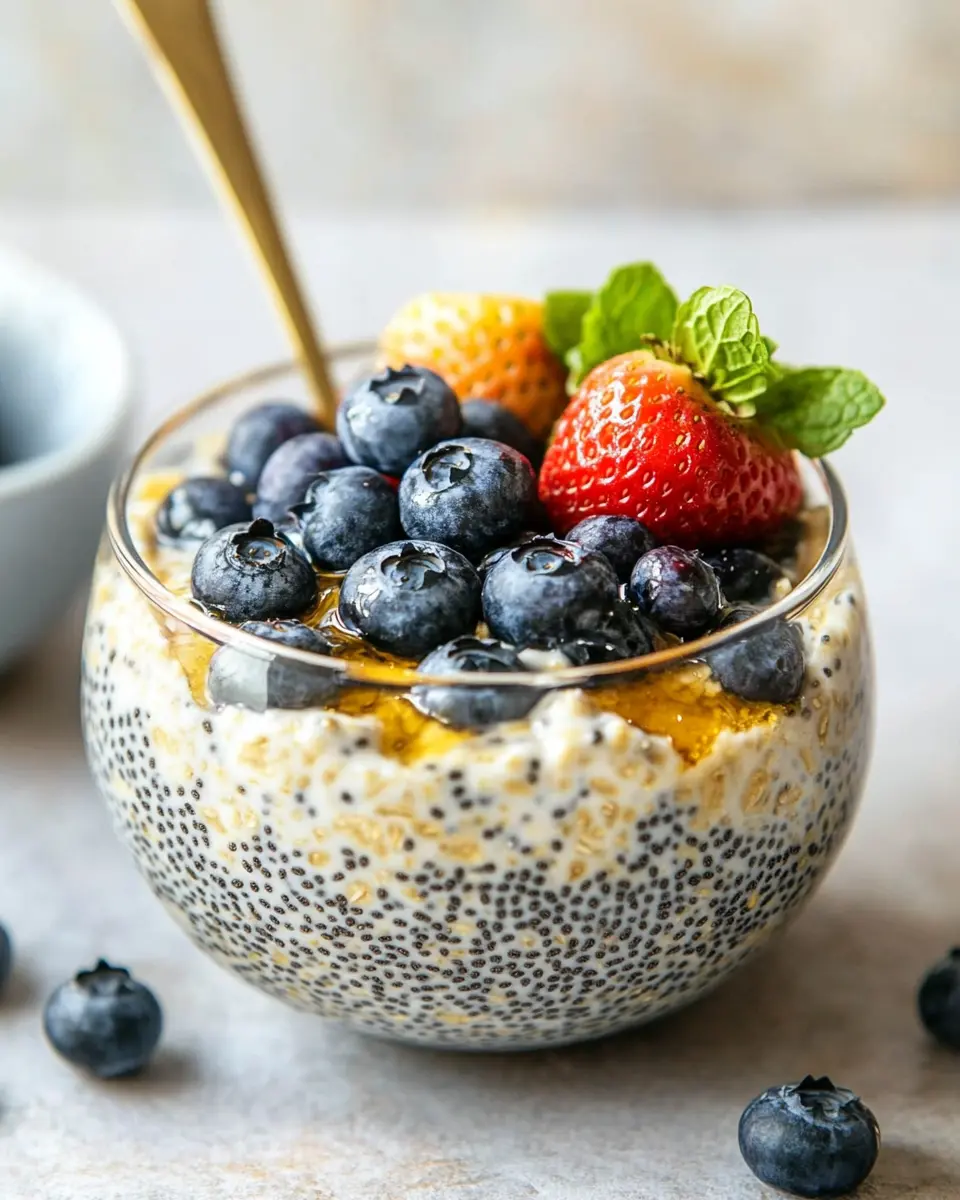 Overnight Oats mit Chiasamen: Best Berry Bliss for Mornings