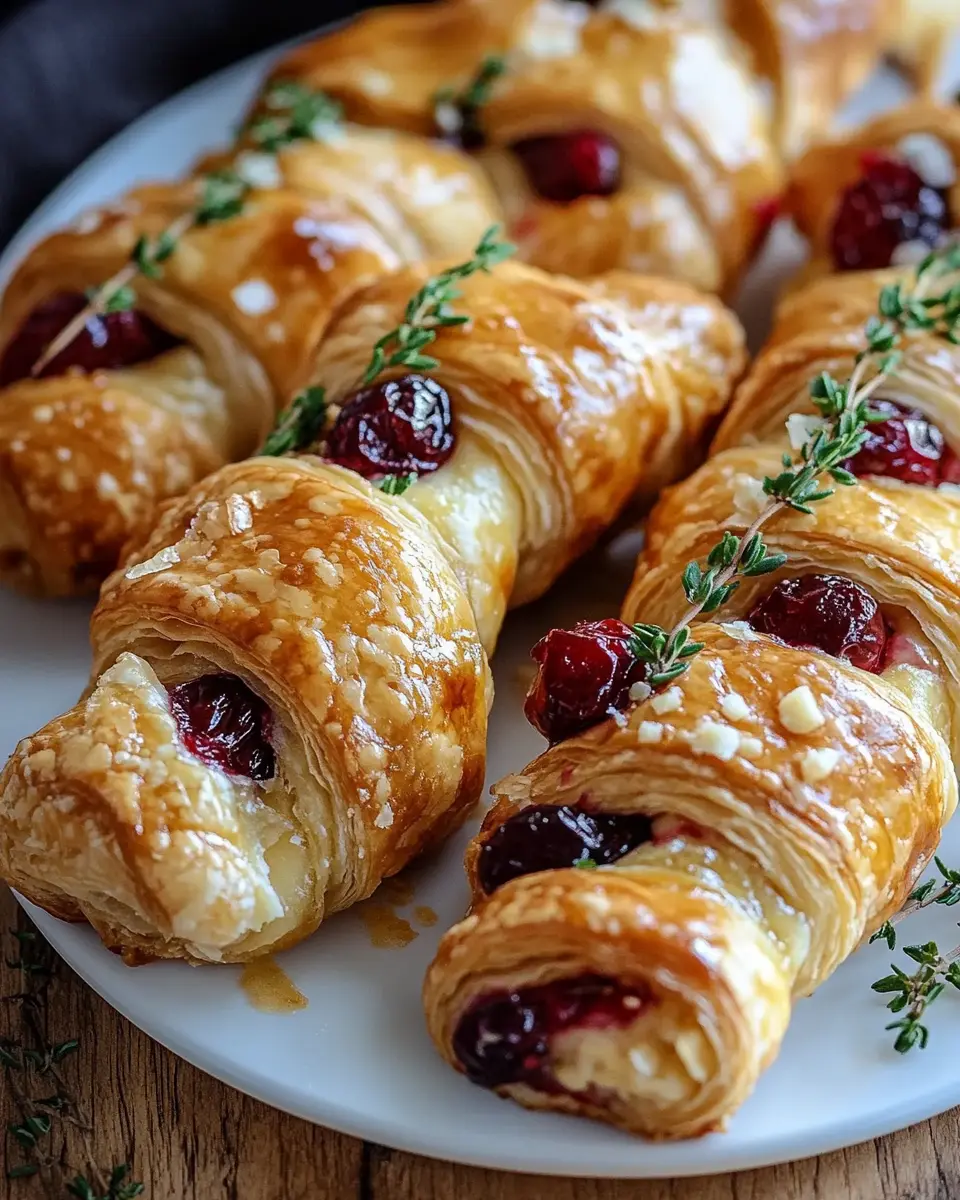 Cranberry Brie & Thyme Puff Pastry Twists: Irresistibly Indulgent Treats