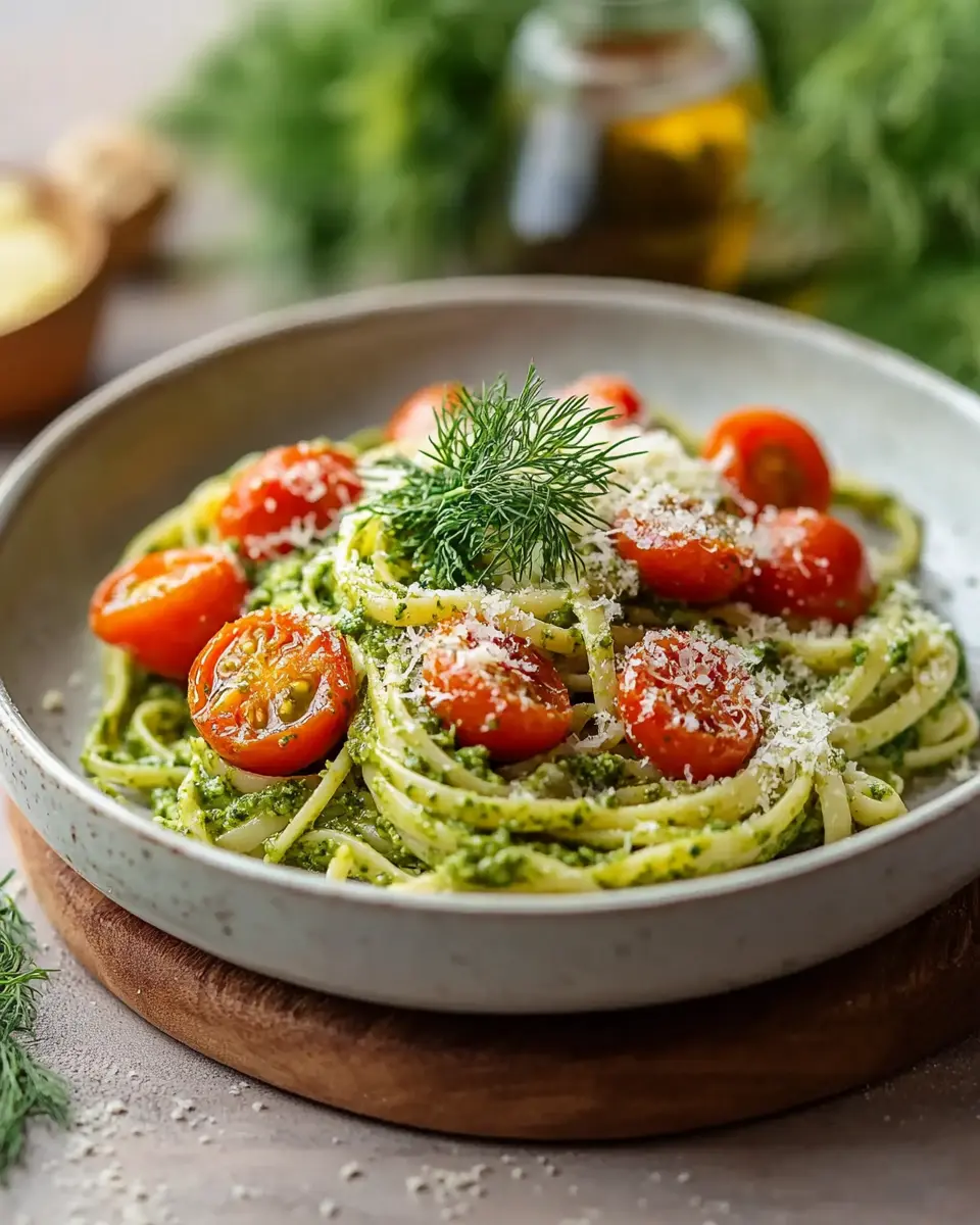 Pasta mit Dillpesto und Knoblauchtomaten: Easy and Irresistible!
