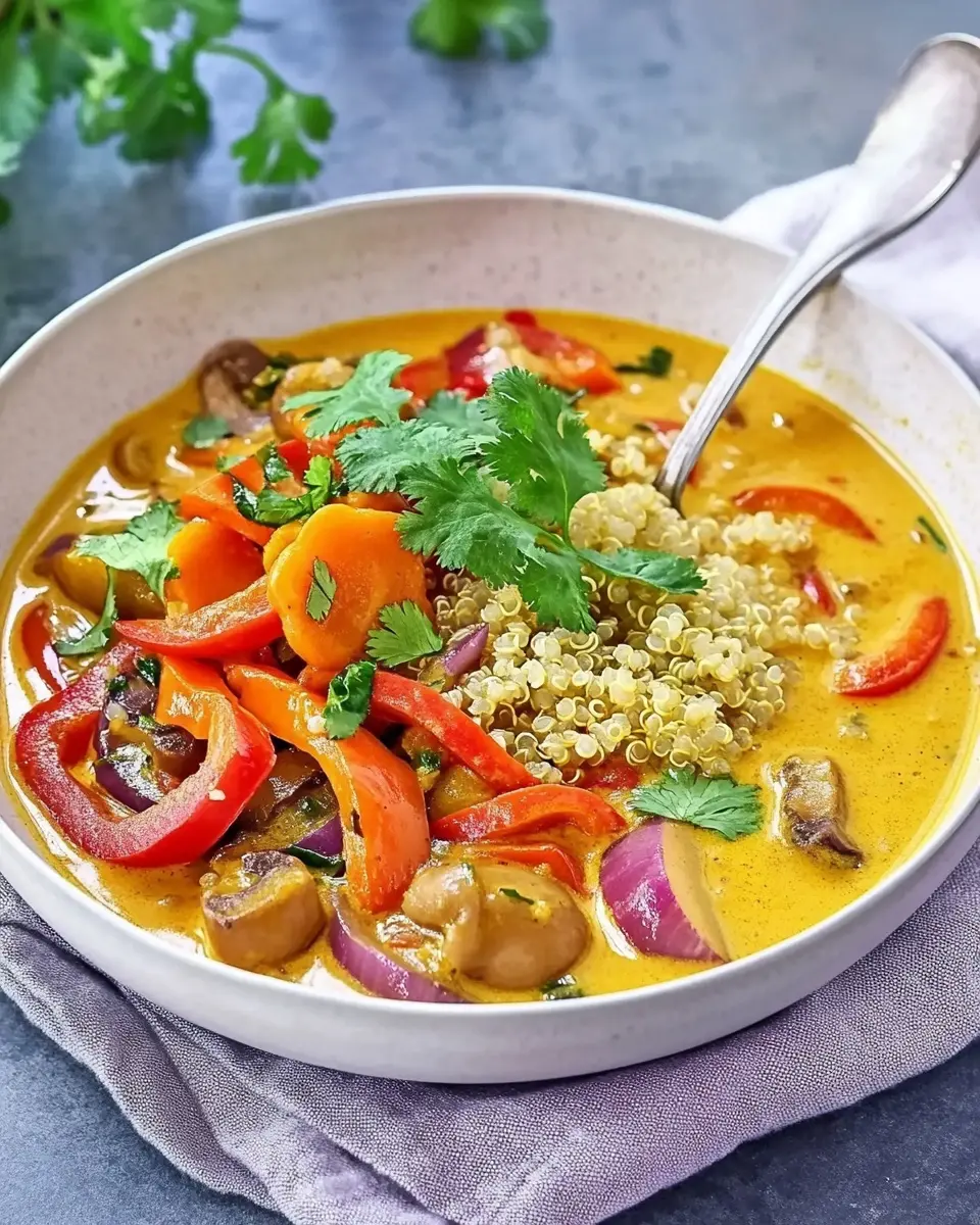 Gelbes Thai-Curry zu bunter Quinoa: A Bold Twist on Comfort Food