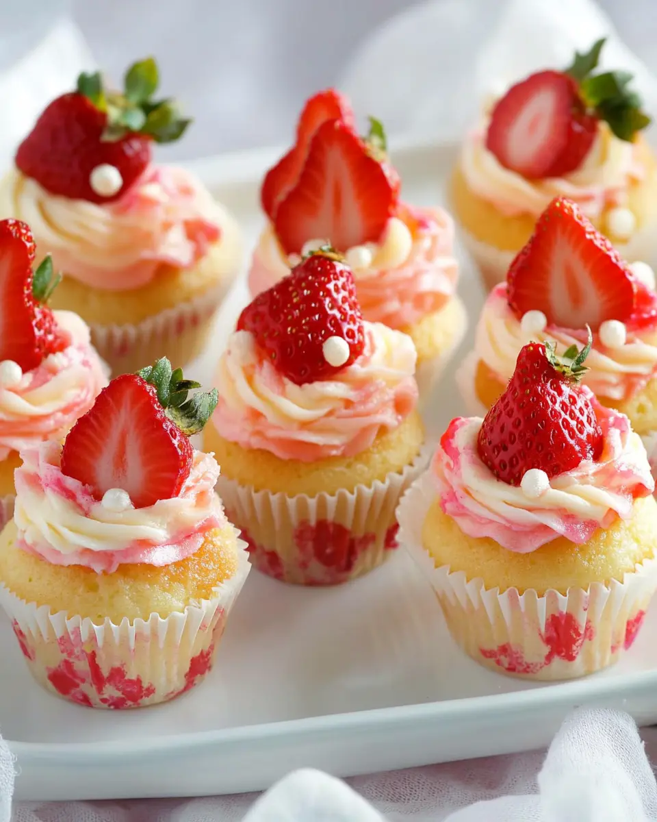 Mini-Cupcakes mit Erdbeeren: Irresistibly Sweet and Easy Delight