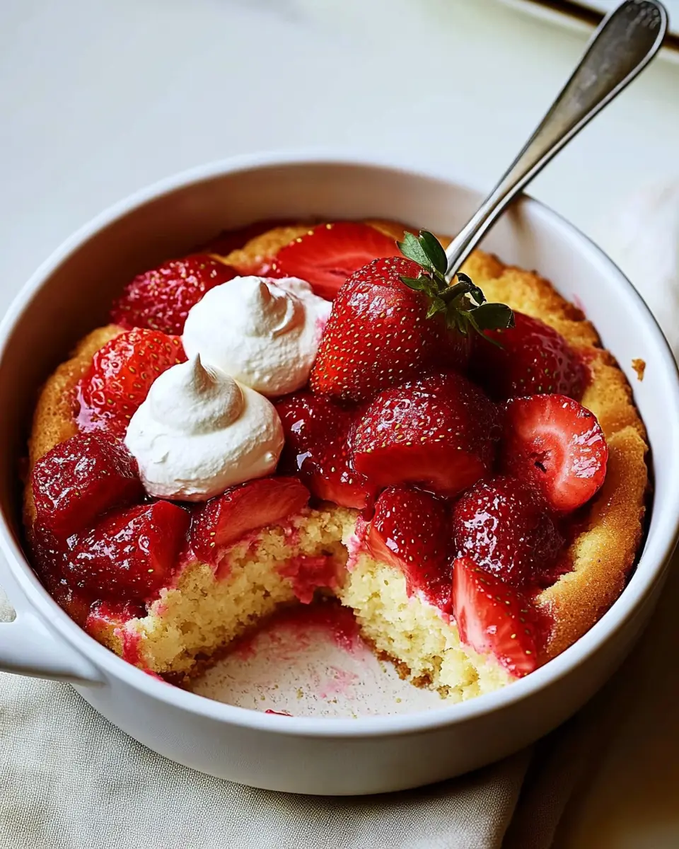 Strawberry Spoon Cake: Irresistibly Sweet and Easy to Make
