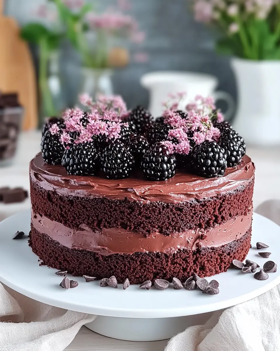 Sagenhafte Brombeer-Schokoladen-Torte: Irresistibly Decadent Delight