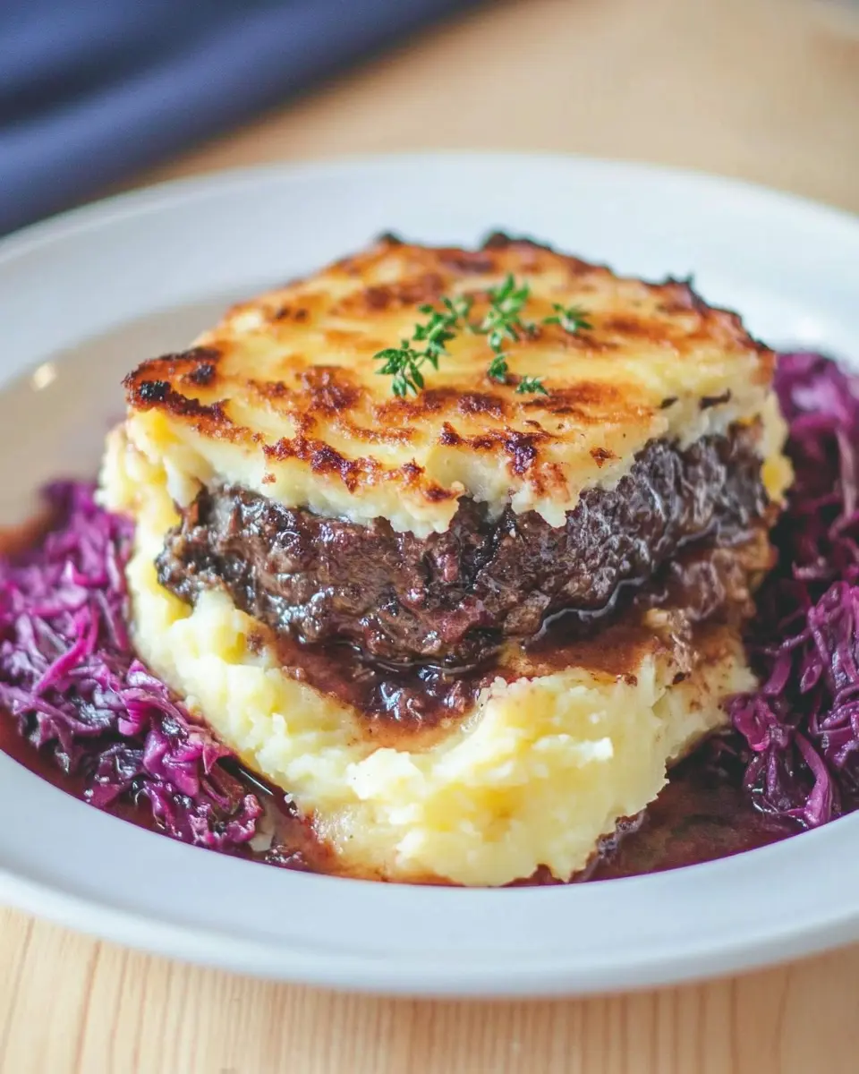 Hachis Parmentier mit Rotkohl: Indulgent Comfort in Every Bite