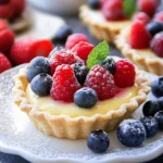 Tartelettes mit Vanillecreme und bunten Beeren First Image First Image