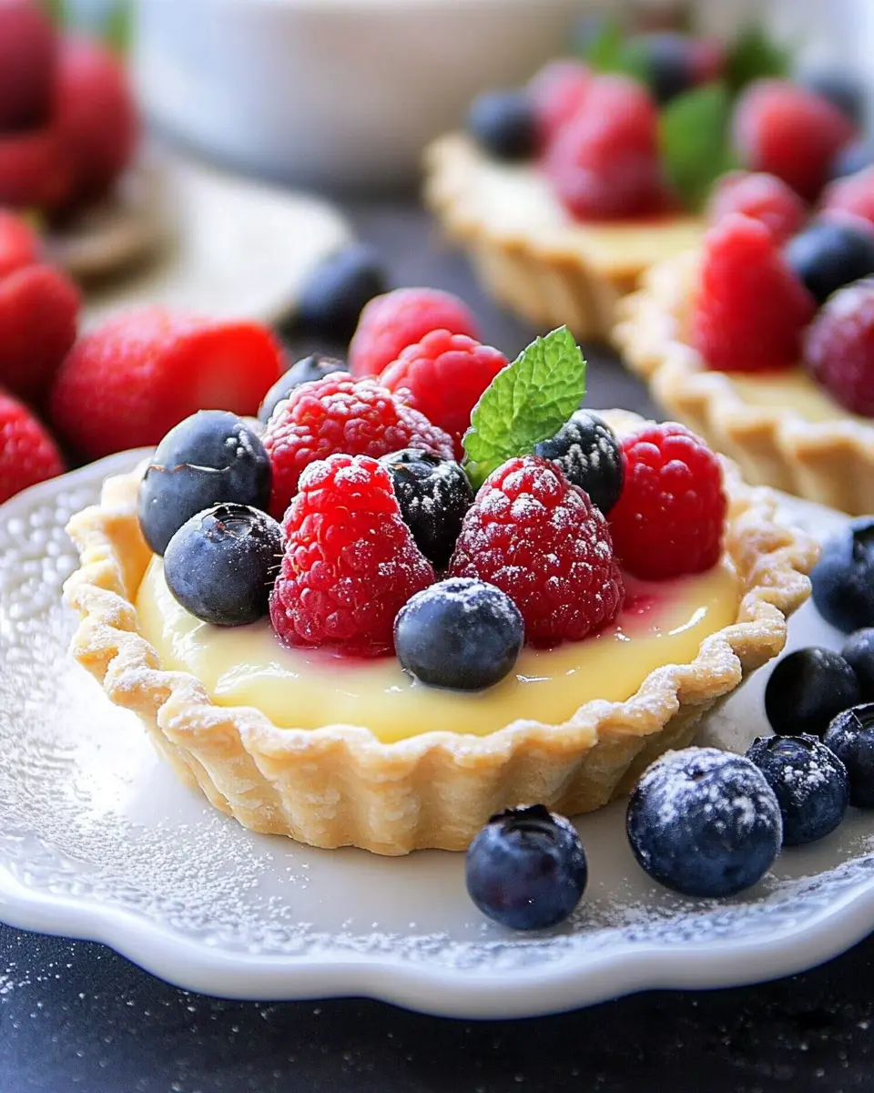 Tartelettes mit Vanillecreme