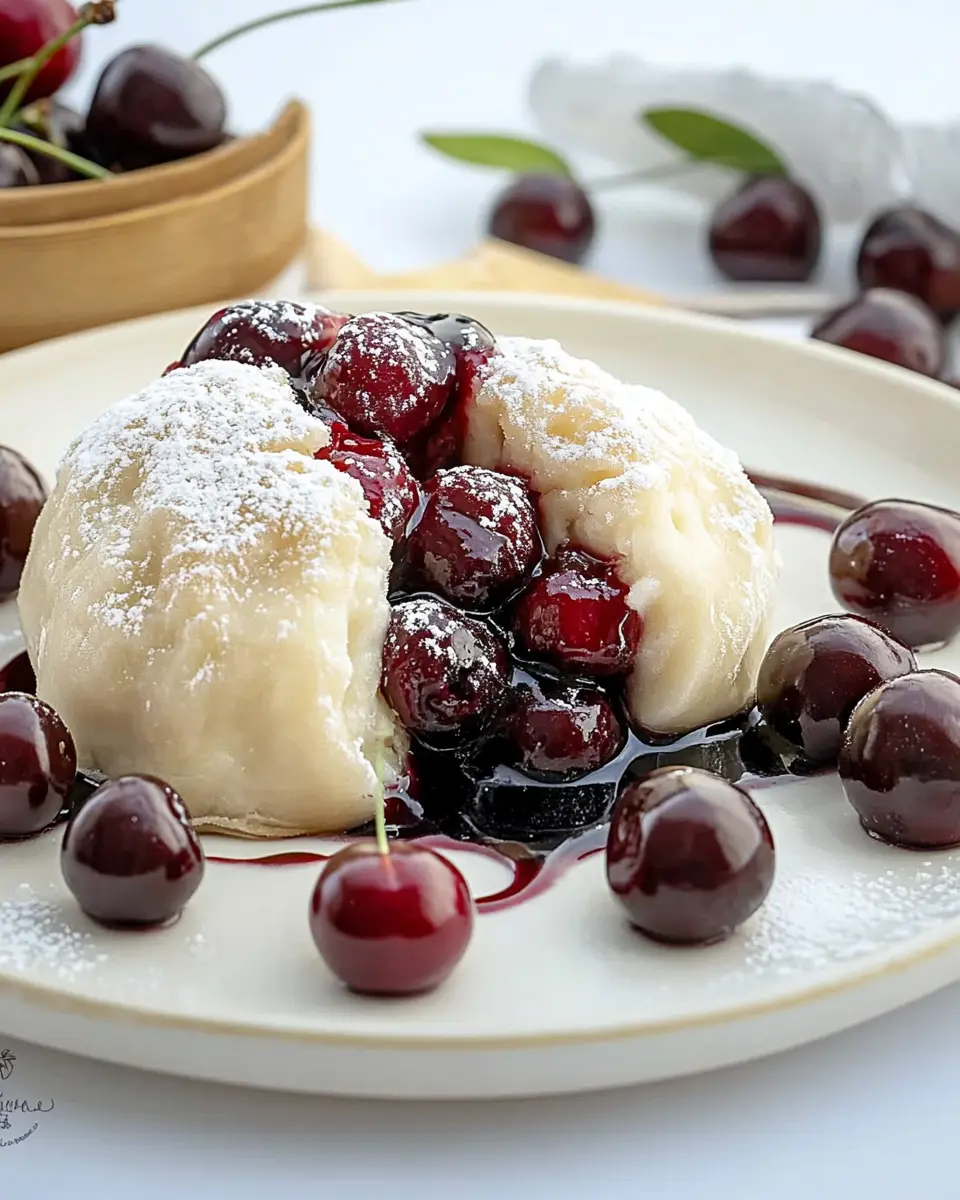 Germknödel mit Kirschen und Vanillesosse: A Decadent Delight