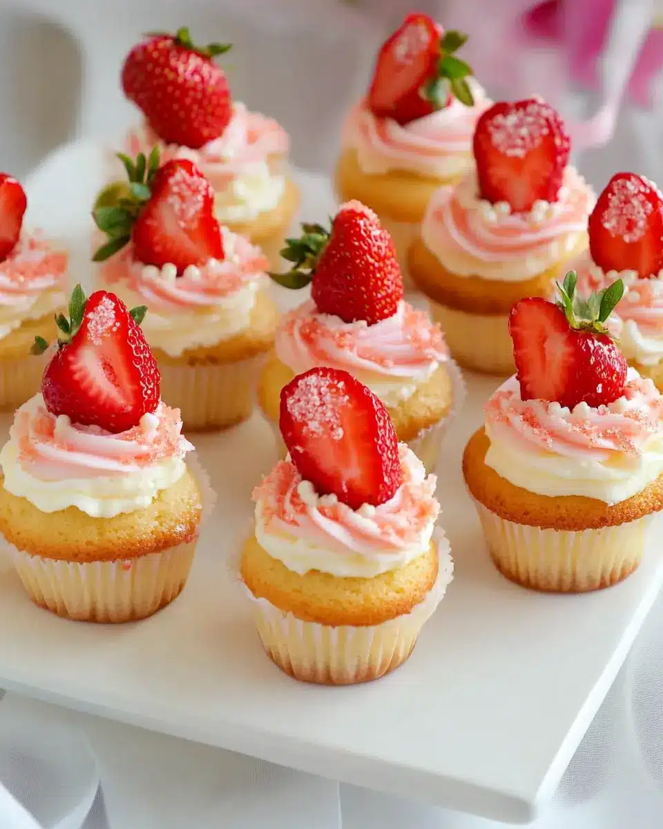 Mini-Cupcakes mit Erdbeeren: Irresistibly Sweet and Easy Delight