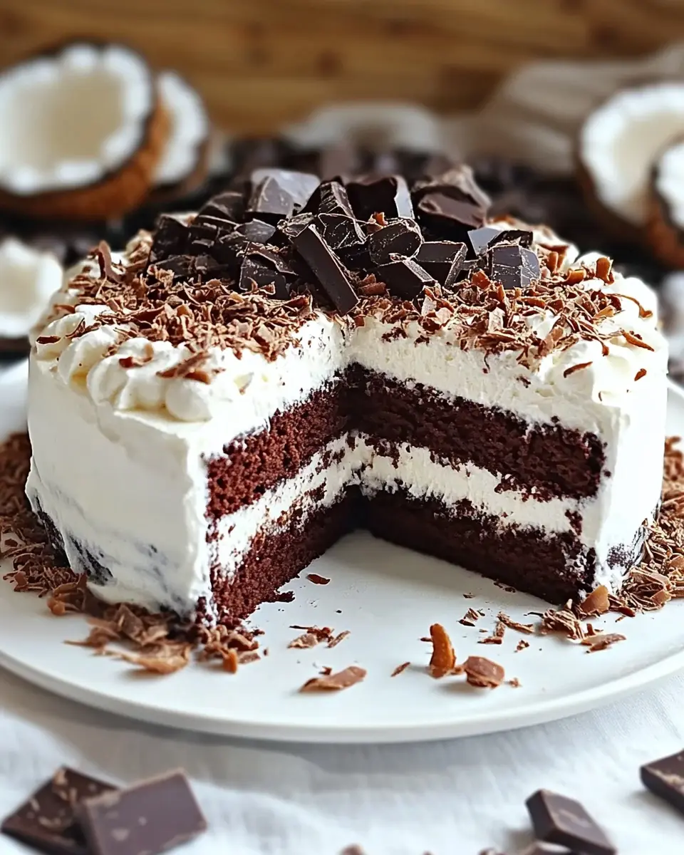 Saftige Schoko-Sahne-Torte mit Kokosnote: Indulgent Delight!