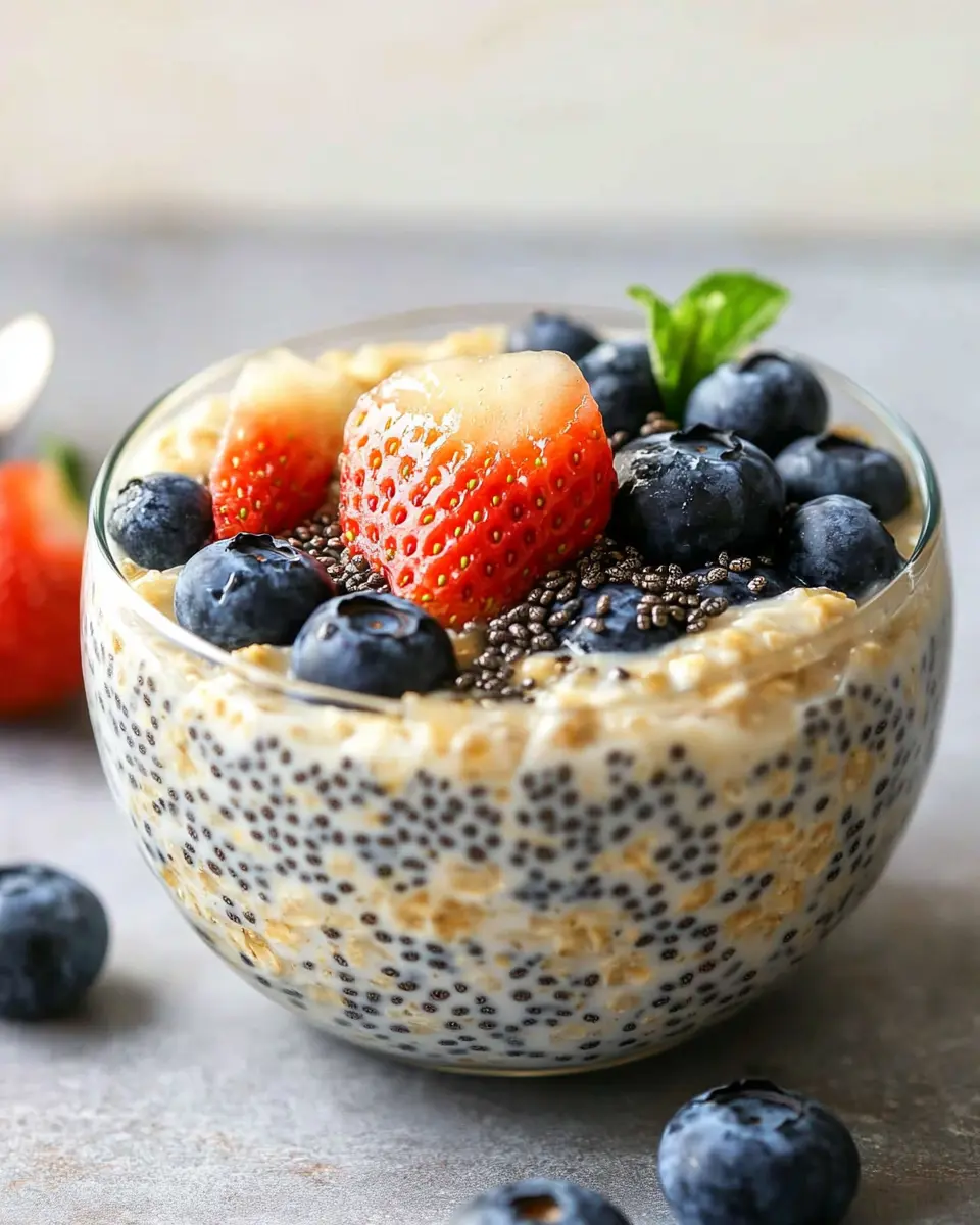 Overnight Oats mit Chiasamen: Best Berry Bliss for Mornings