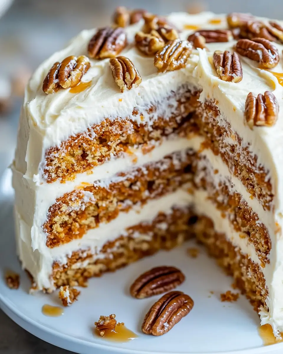 Rüblitorte mit Vanille-Frosting