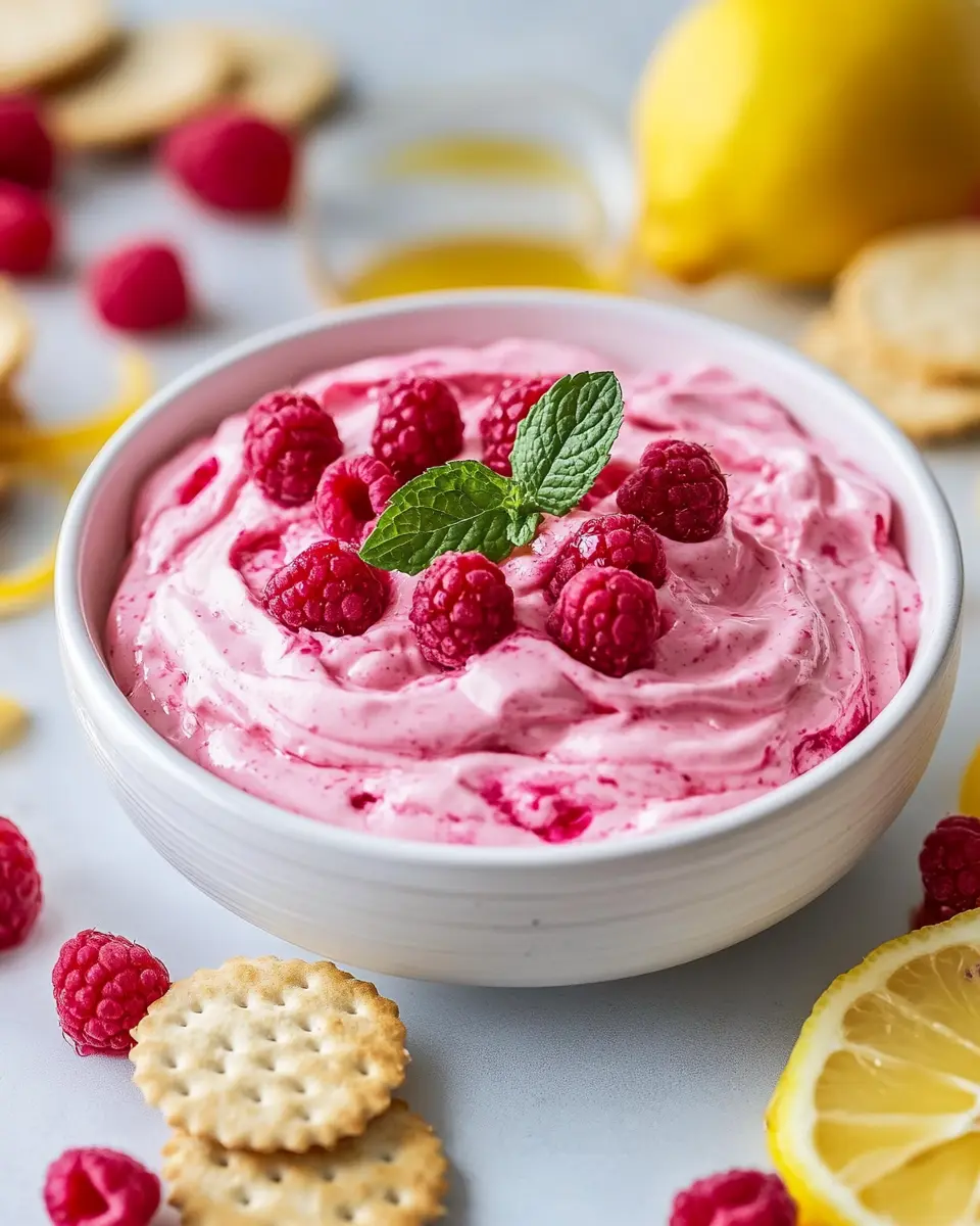 Himbeer-Zitronen-Frischkäse-Dip: The Zesty Crowd-Pleaser!