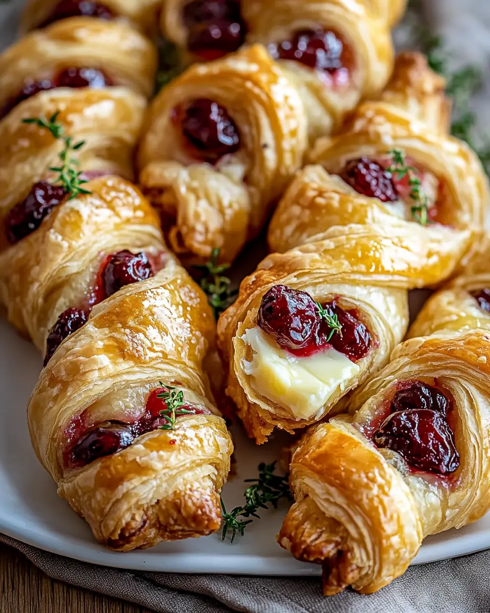 Cranberry Brie & Thyme Puff Pastry Twists: Irresistibly Indulgent Treats