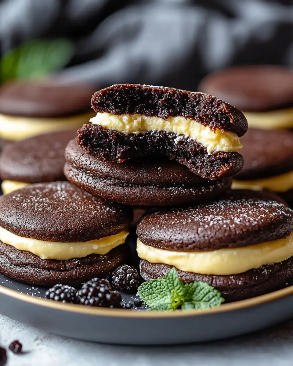 Käsekuchen gefüllte Schokoladenkekse: Indulgent Sweet Bliss