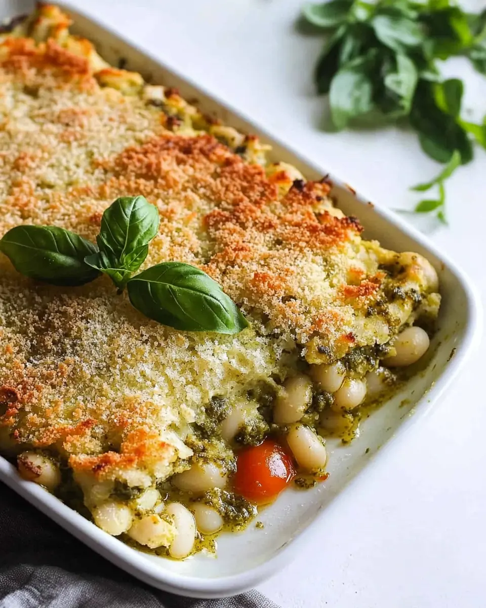 Auflauf mit weißen Bohnen und Pesto: An Indulgent Comfort Dish