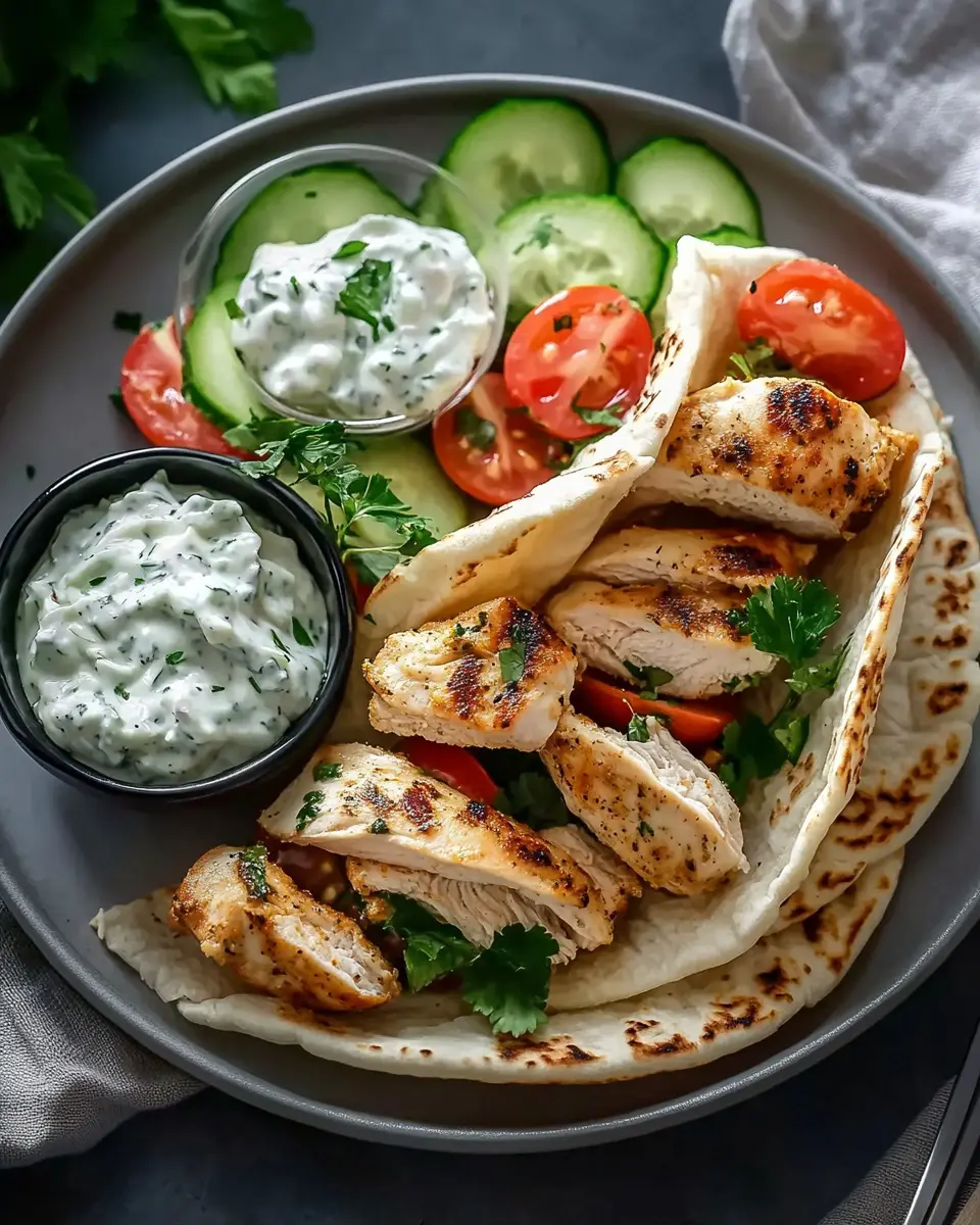 Crockpot Griechische Hähnchen Pitas: Juicy Flavors to Savor