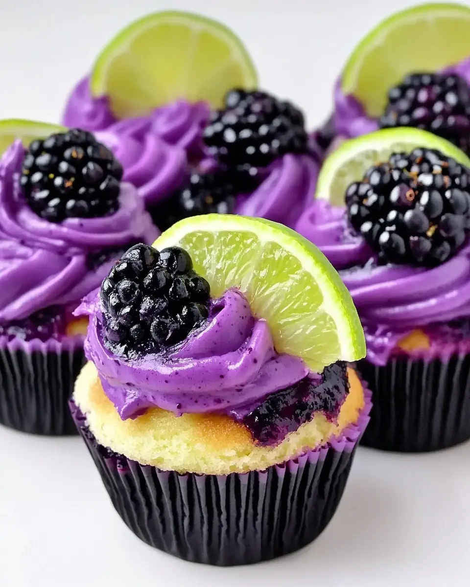 Brombeer Limetten Cheesecake Cupcakes: Irresistibly Tart Treats!