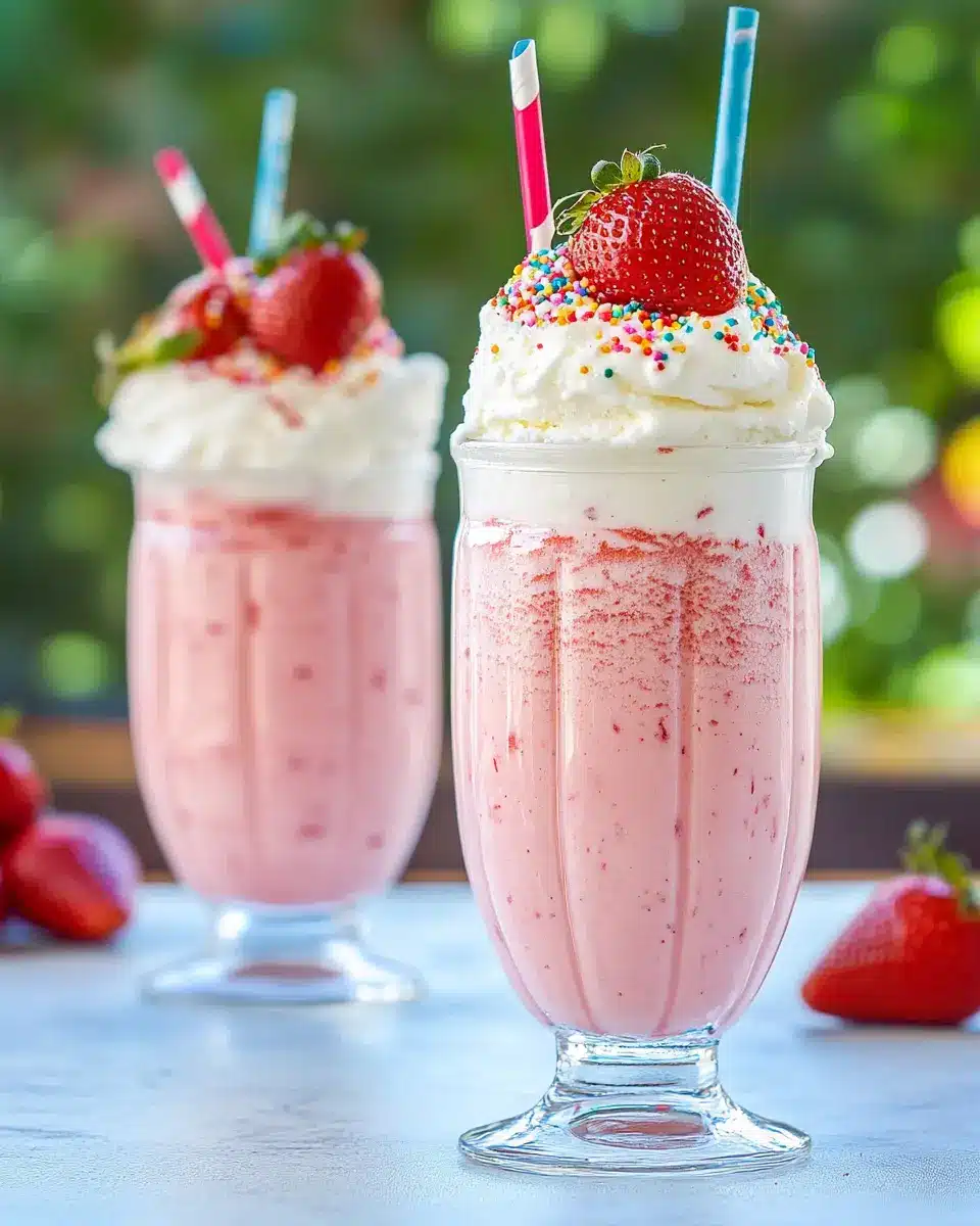 Erdbeer-Milchshake mit Vanilleeis: Sommerlich Frisch & Fruchtig