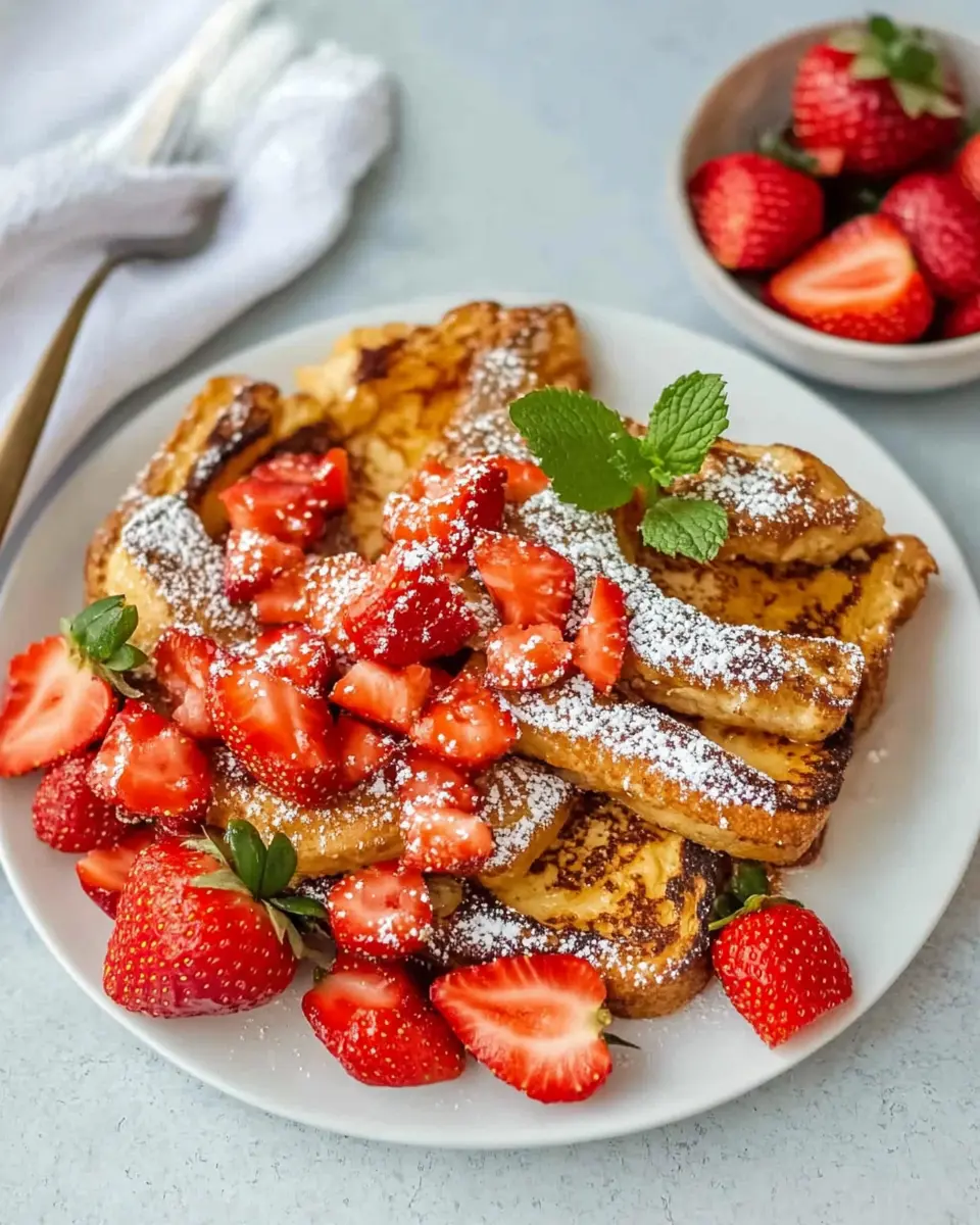 Arme Ritter mit Erdbeeren: The Best Sweet Morning Treat