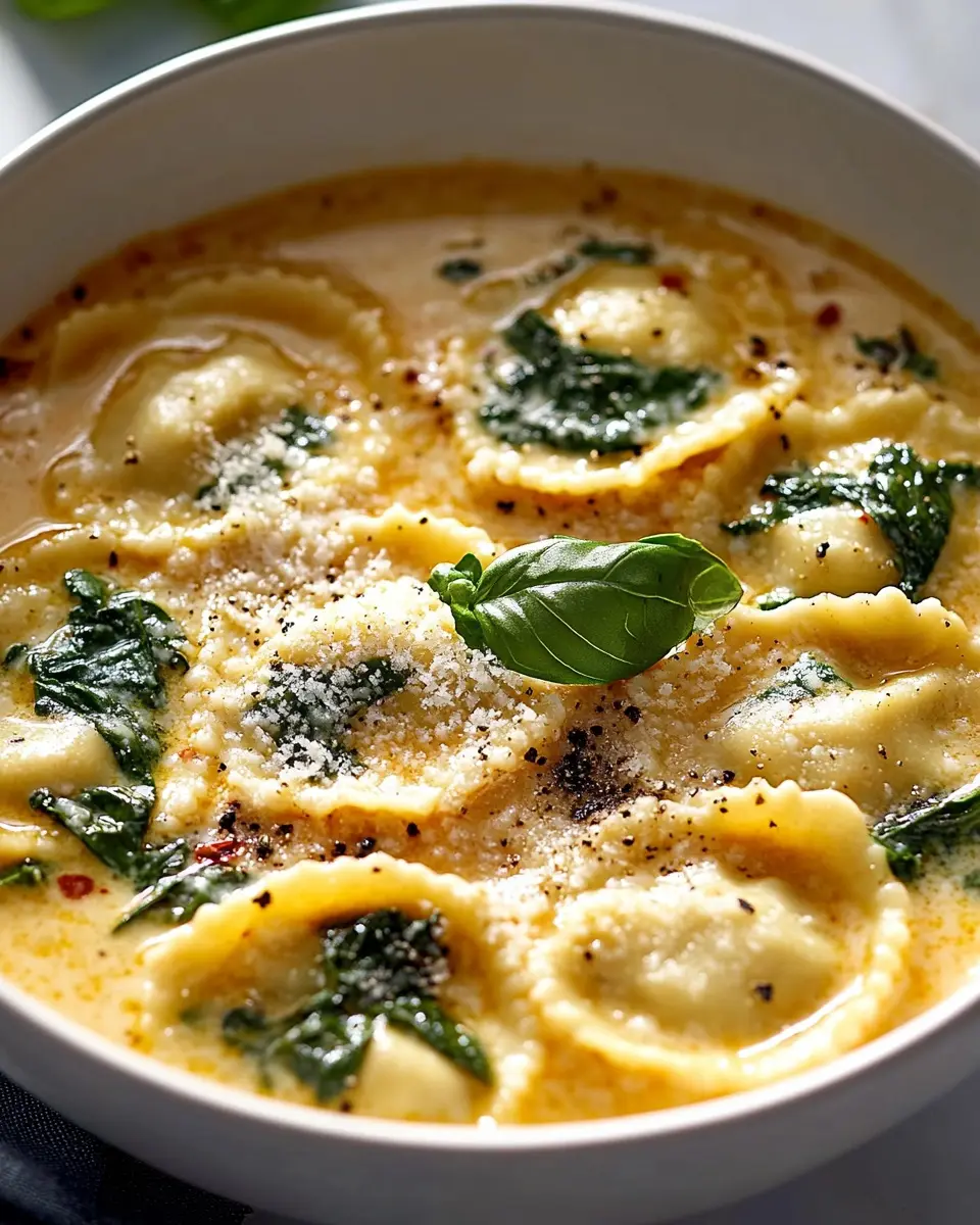 Cremige Ravioli-Suppe im Toscana-Style: Indulgent Comfort Bowl