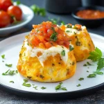 Herzhafte Muffins mit Käse und Tomatensalsa First Image First Image