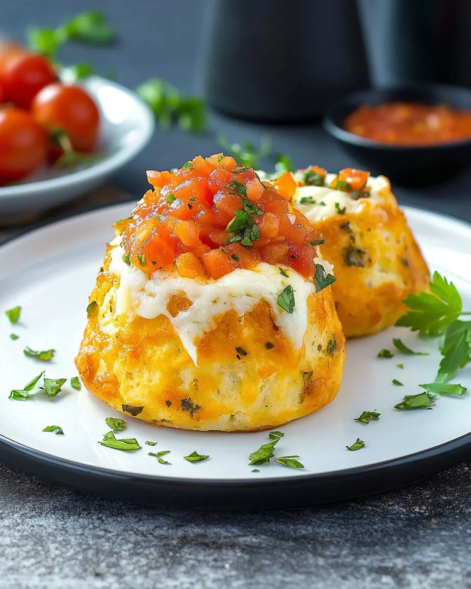 Herzhafte Muffins mit Käse: Einfach unwiderstehlich mit Tomatensalsa