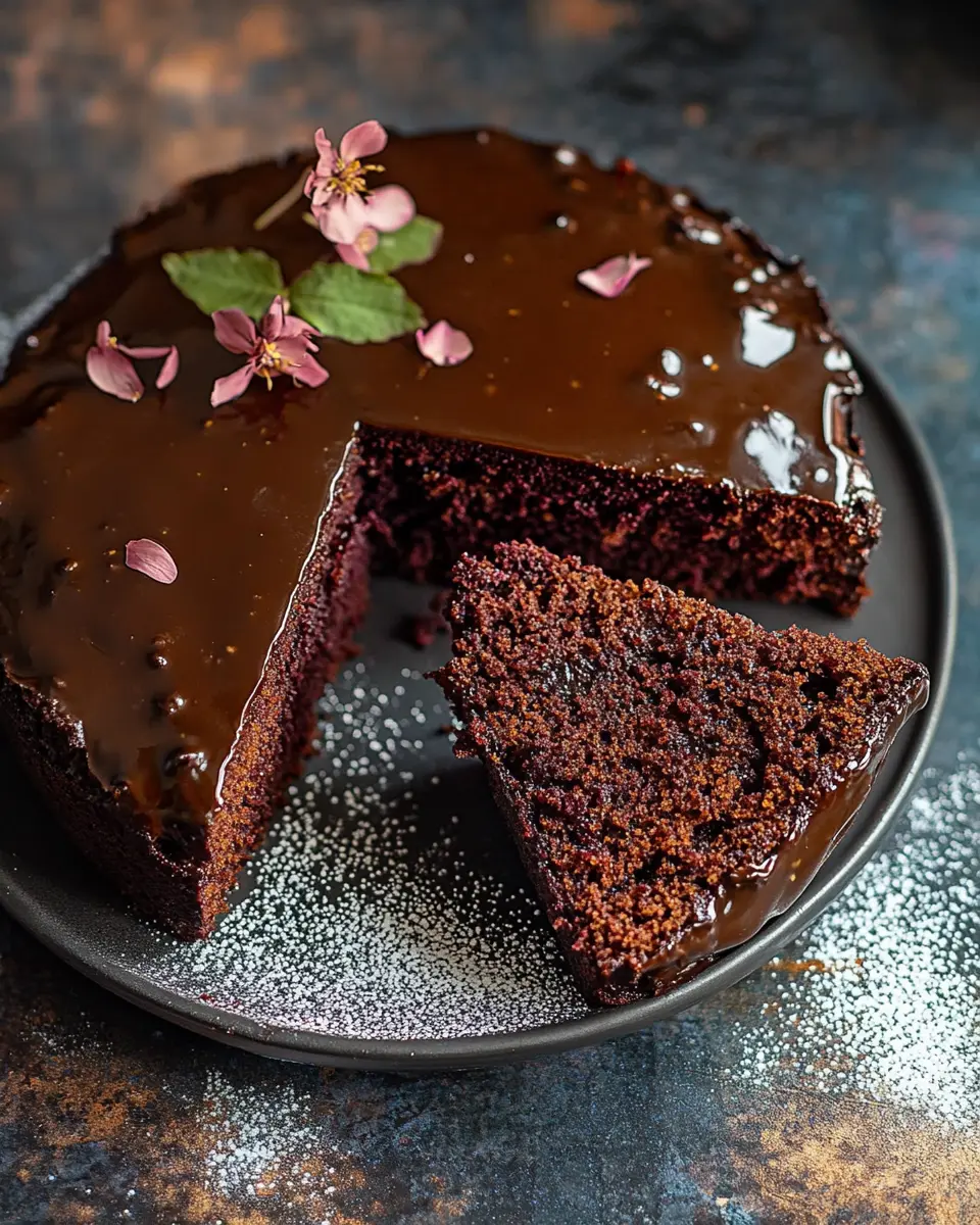 Saftiger Rote Bete Kuchen mit Schokolade: Irresistibly Moist Delight