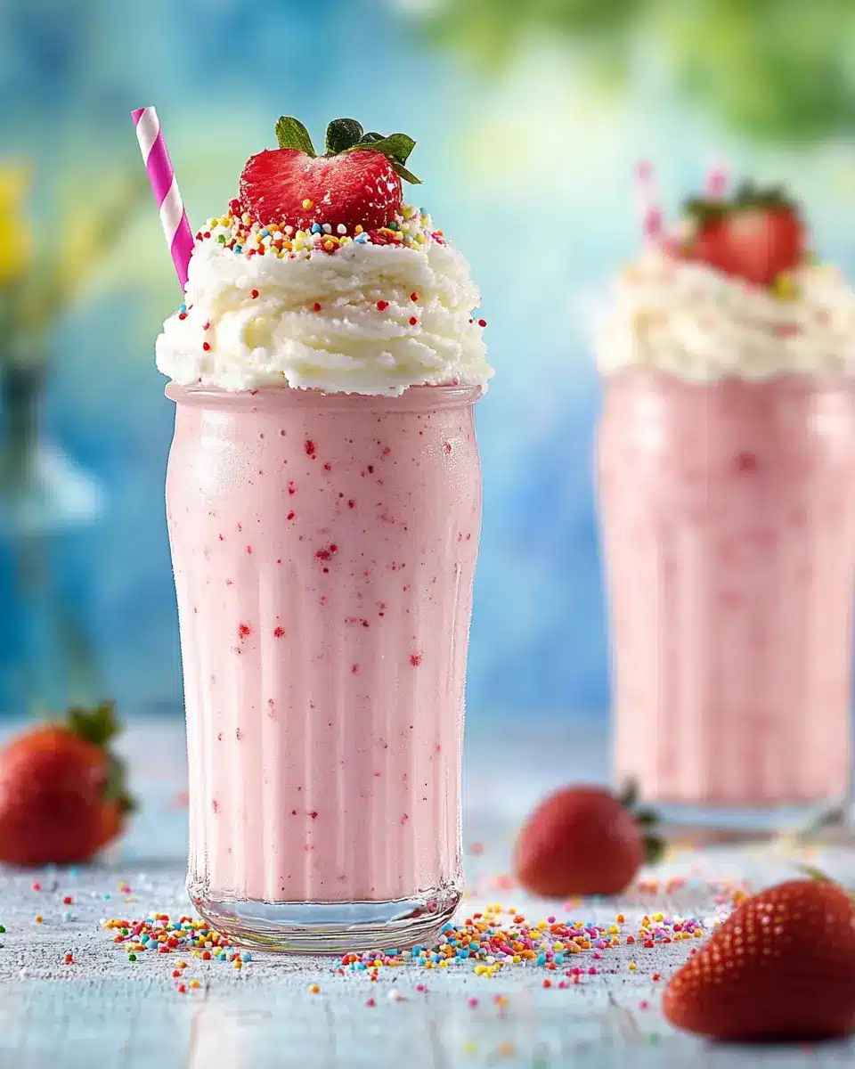 Erdbeer-Milchshake mit Vanilleeis: Sommerlich Frisch & Fruchtig