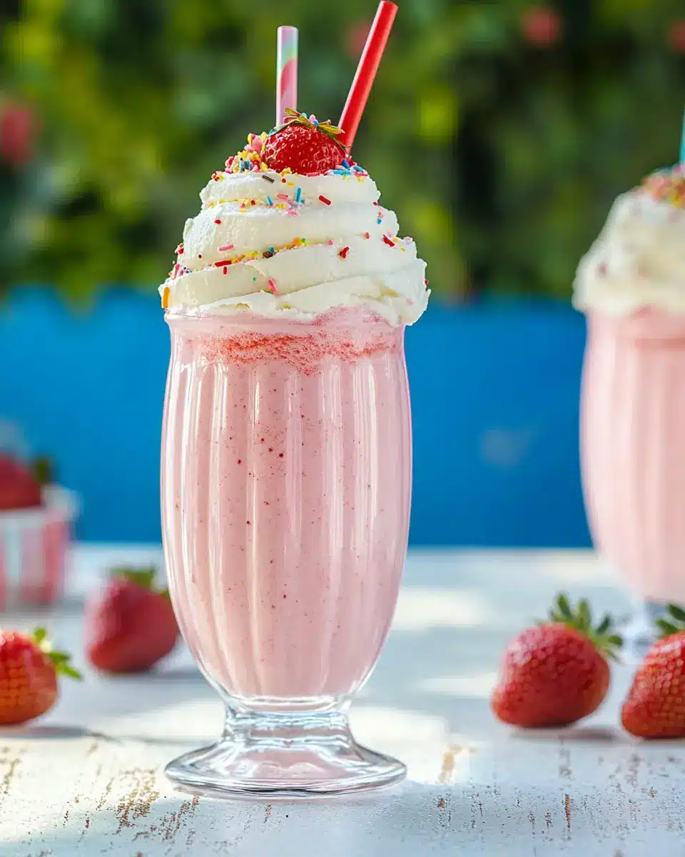 Erdbeer-Milchshake mit Vanilleeis: Sommerlich Frisch & Fruchtig