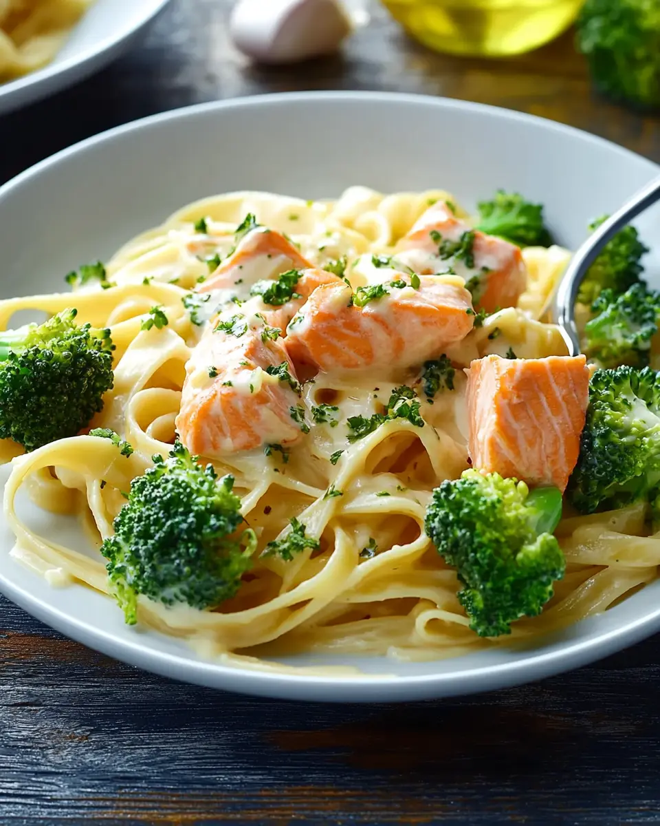 Lachsnudeln mit Sahnesoße: Creamy Broccoli Bliss at Home