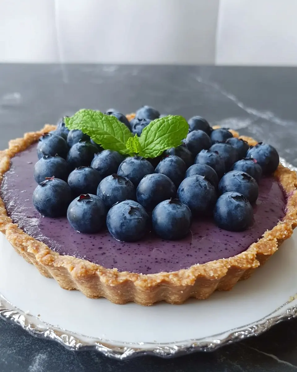 Vegane Tarte mit Nussboden: Best Bl blueberry Delight 5