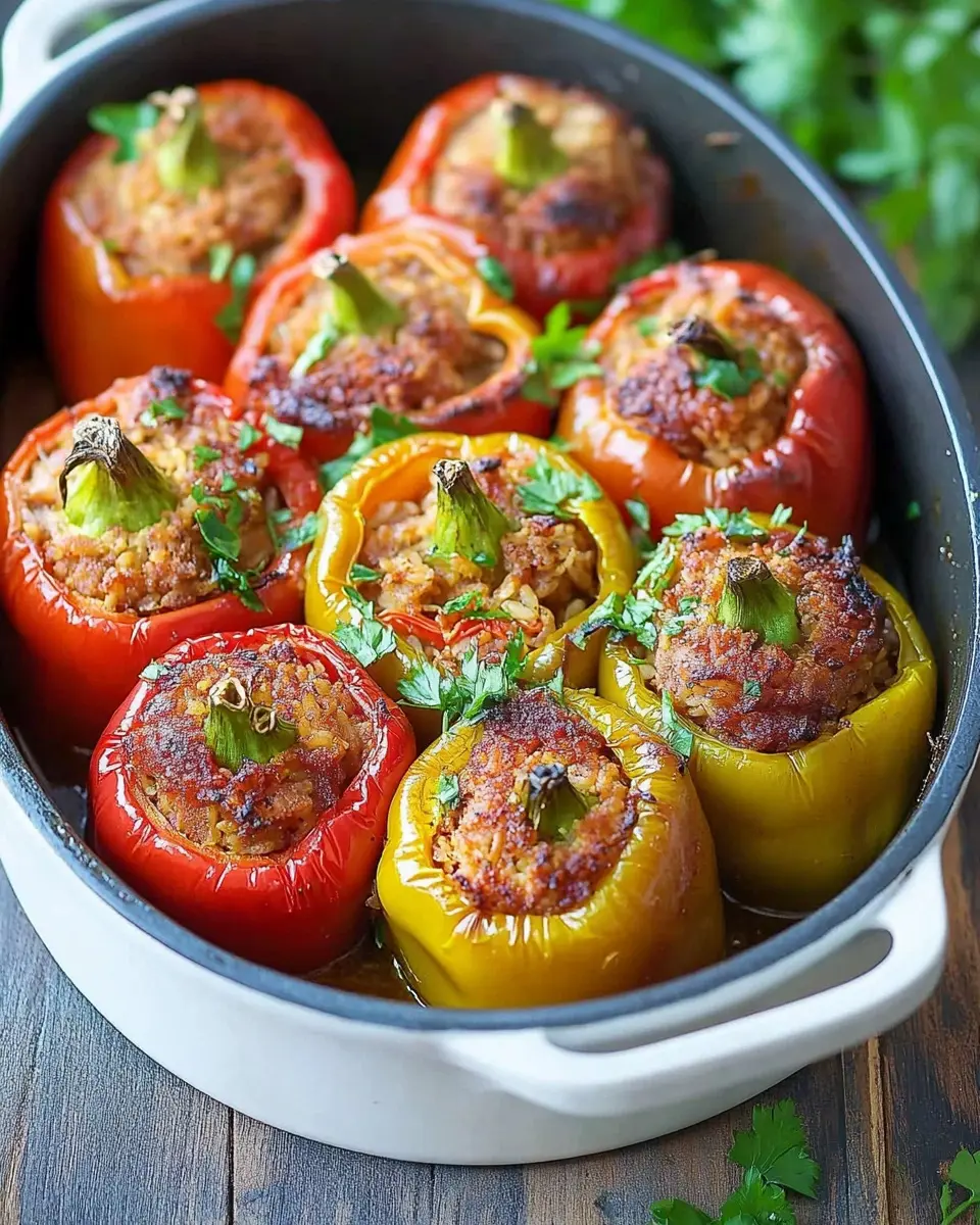 Dolma gefüllte Paprika: The Juiciest Homemade Delight!