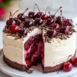 Stracciatella-Kirsch-Kuchen ohne Backen First Image First Image