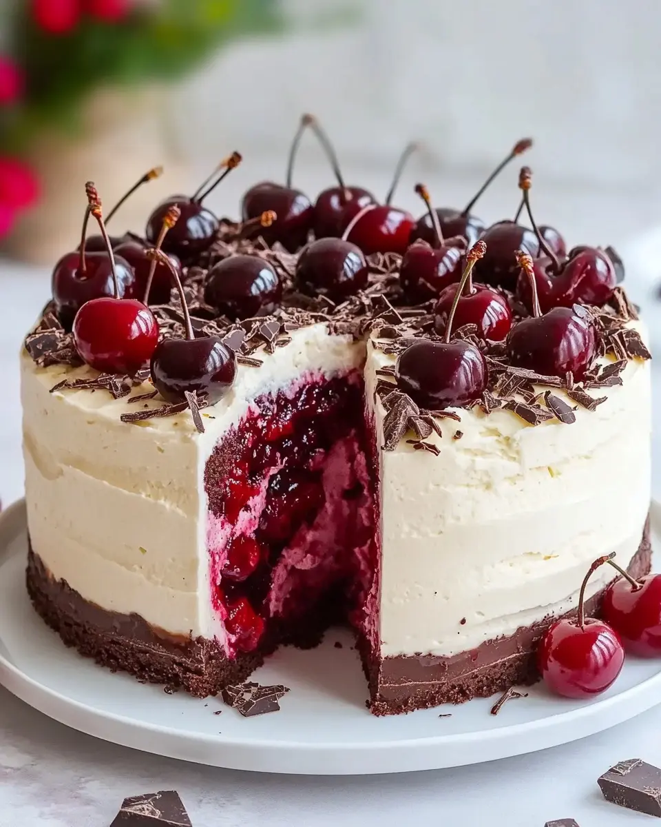 Stracciatella-Kirsch-Kuchen ohne Backen: Irresistibly Creamy Delight