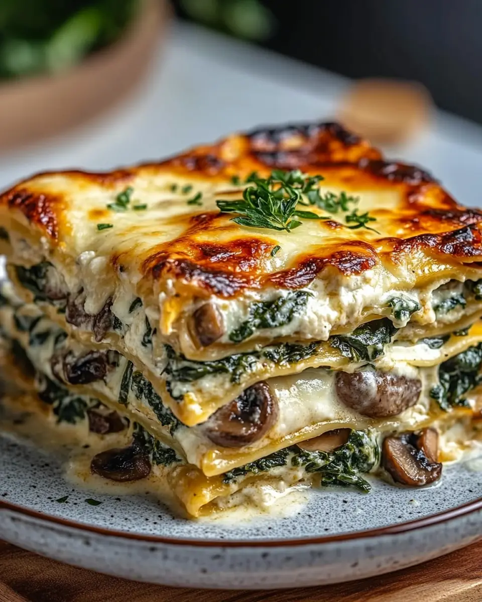 Spinat Champignon Lasagne: Indulgent Comfort Made Easy!