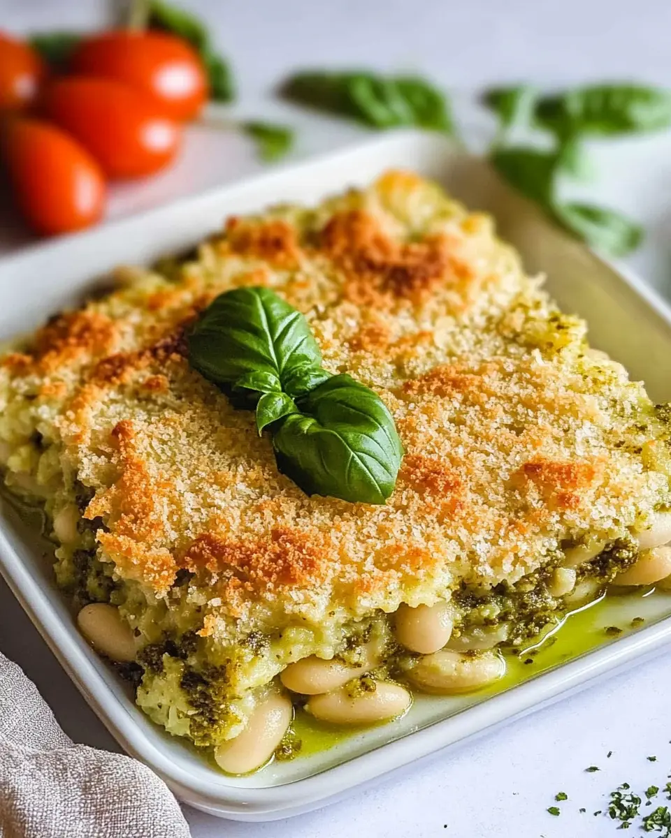 Auflauf mit weißen Bohnen und Pesto: An Indulgent Comfort Dish