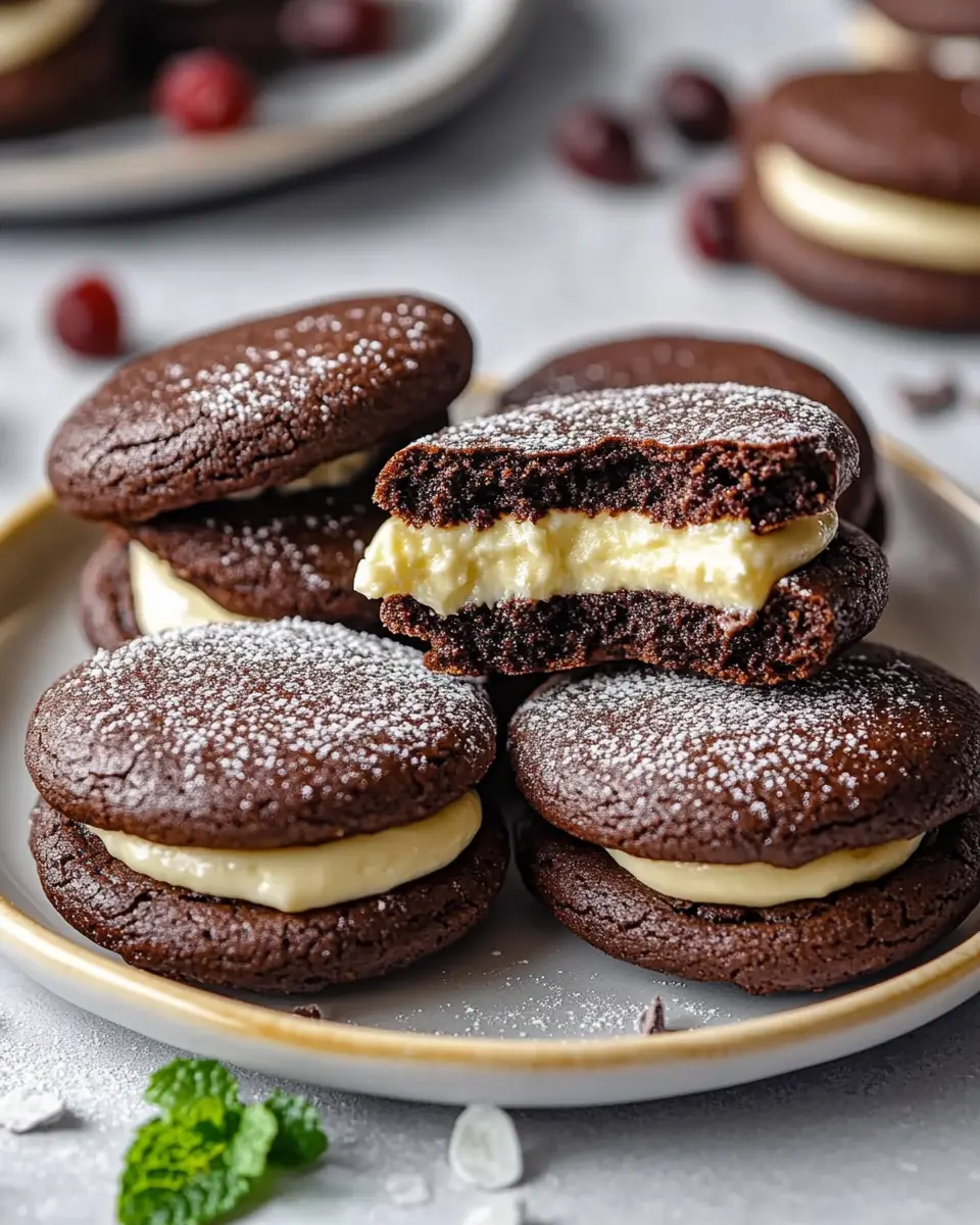Käsekuchen gefüllte Schokoladenkekse: Indulgent Sweet Bliss