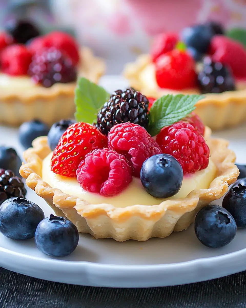 Tartelettes mit Vanillecreme: Indulgent Berries Bliss