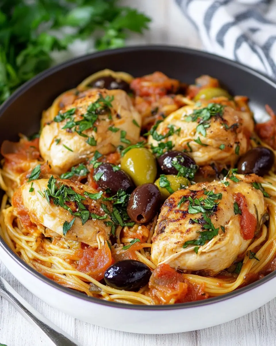 Kritharaki mit Hähnchen & Oliven: A Comforting One-Pan Wonder 5