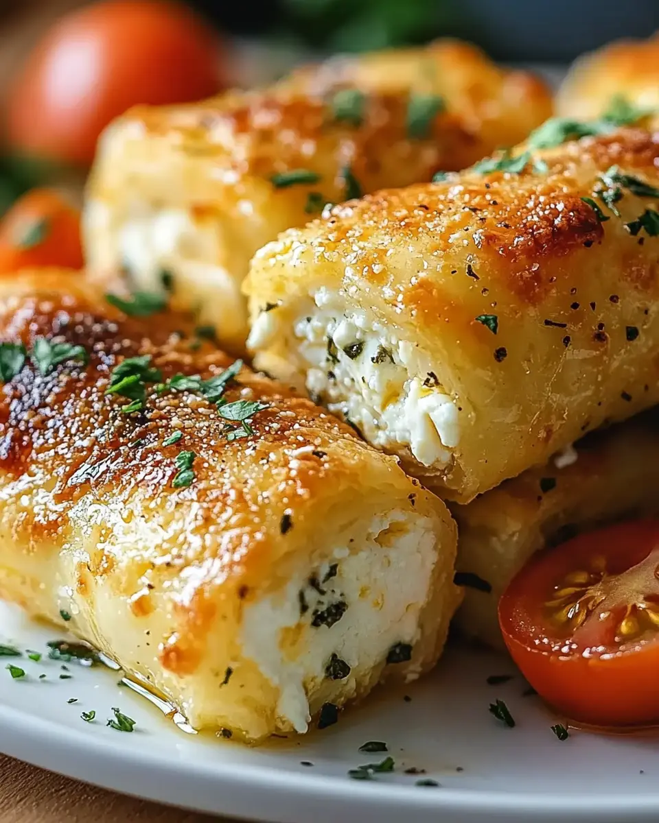 Knusprige Ofen Feta Röllchen: Easy, Cheesy Bites of Joy