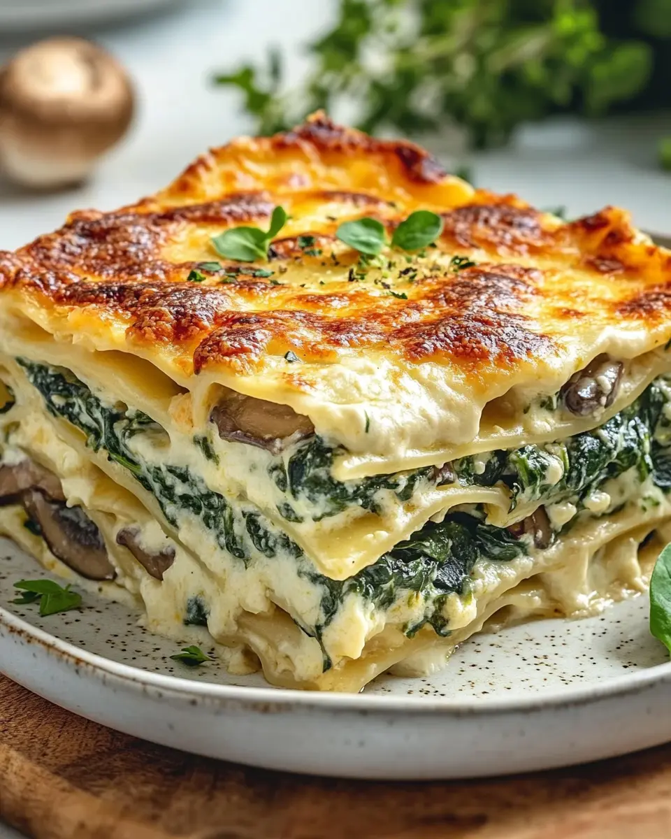 Spinat Champignon Lasagne: Indulgent Comfort Made Easy!