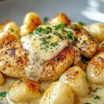 Asiago-Hähnchen mit Gnocchi First Image First Image