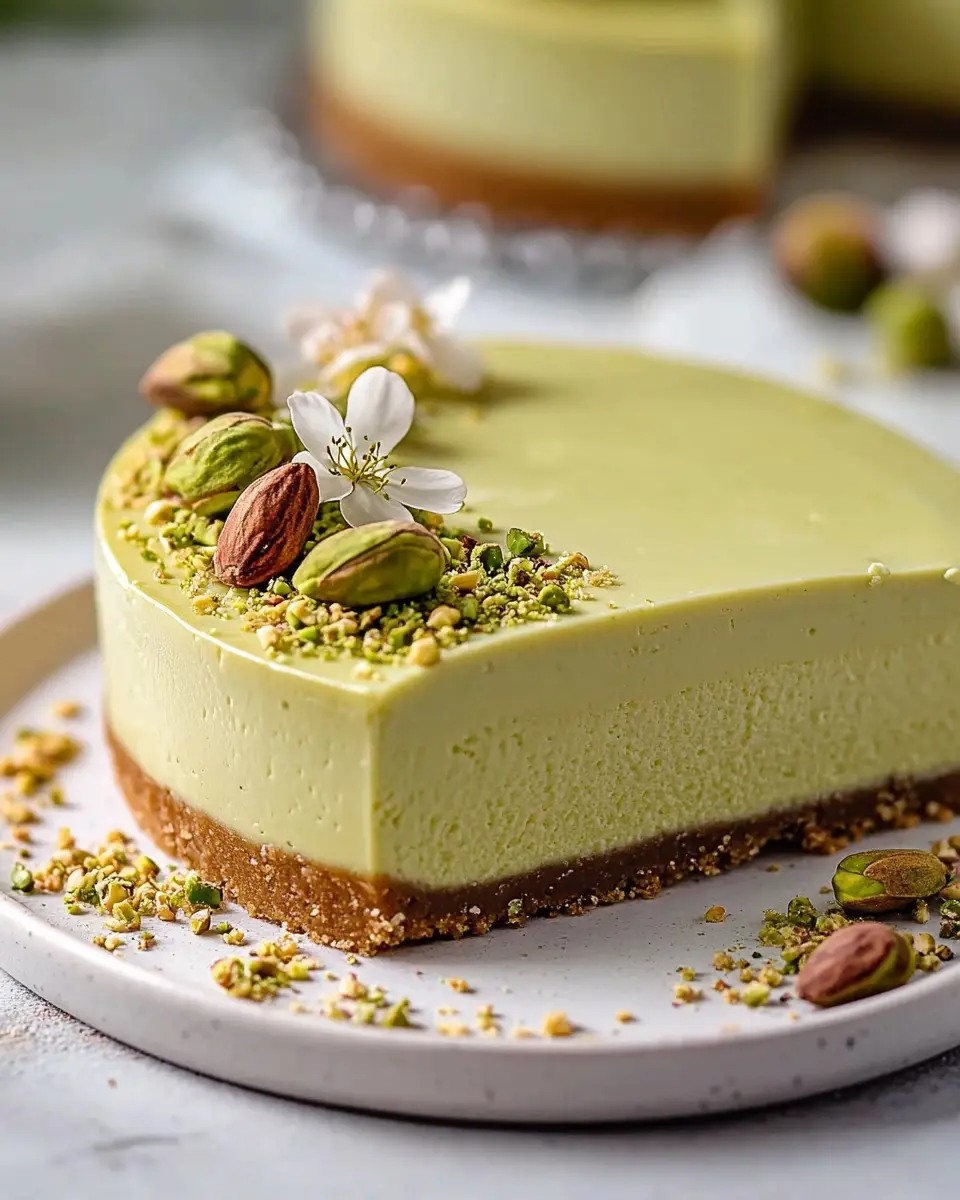 Luftiger Pistazien-Käsekuchen: Irresistibly Creamy Bliss
