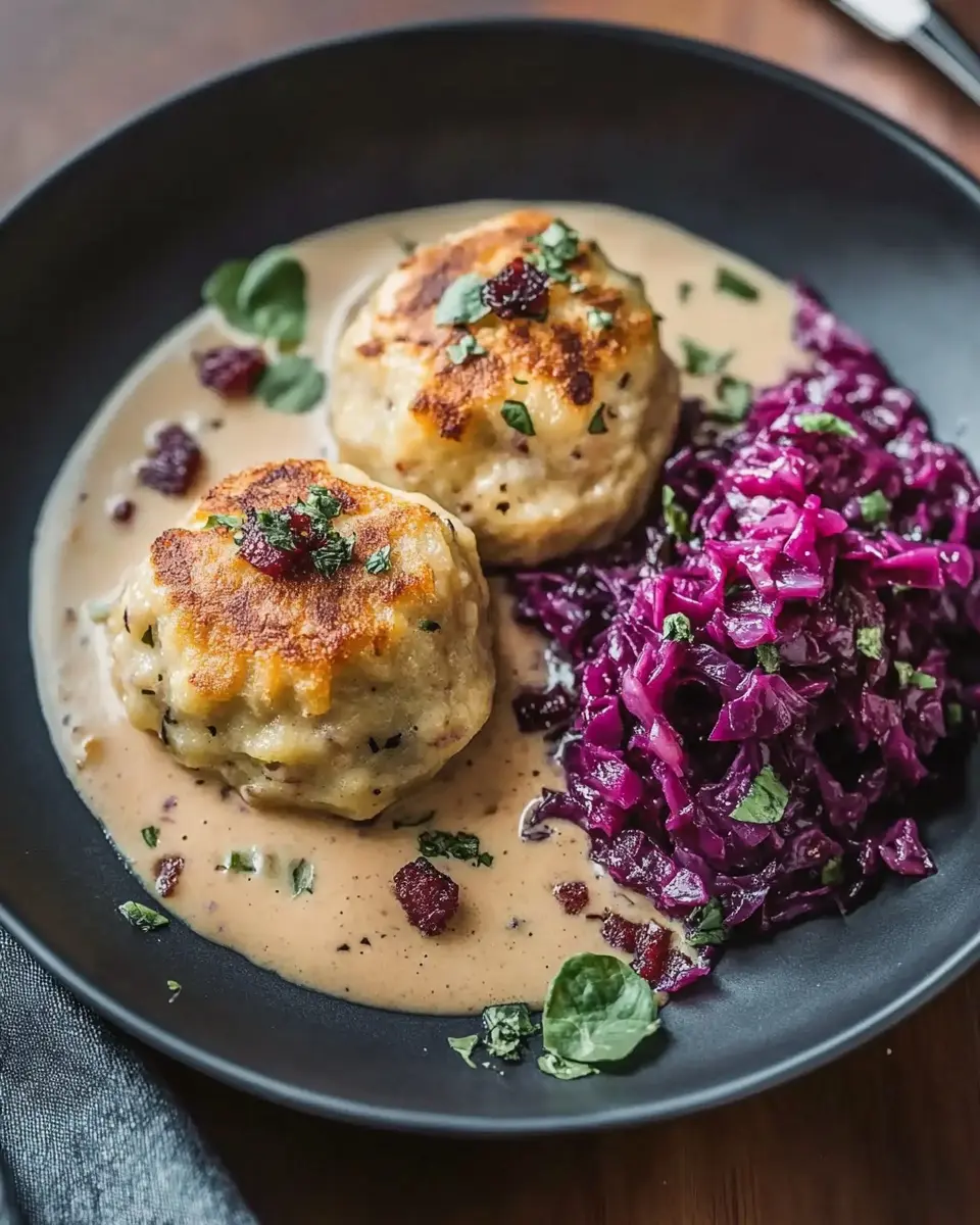 Brezenknödel mit fruchtigem Rotkohl: Comfort Food Bliss!