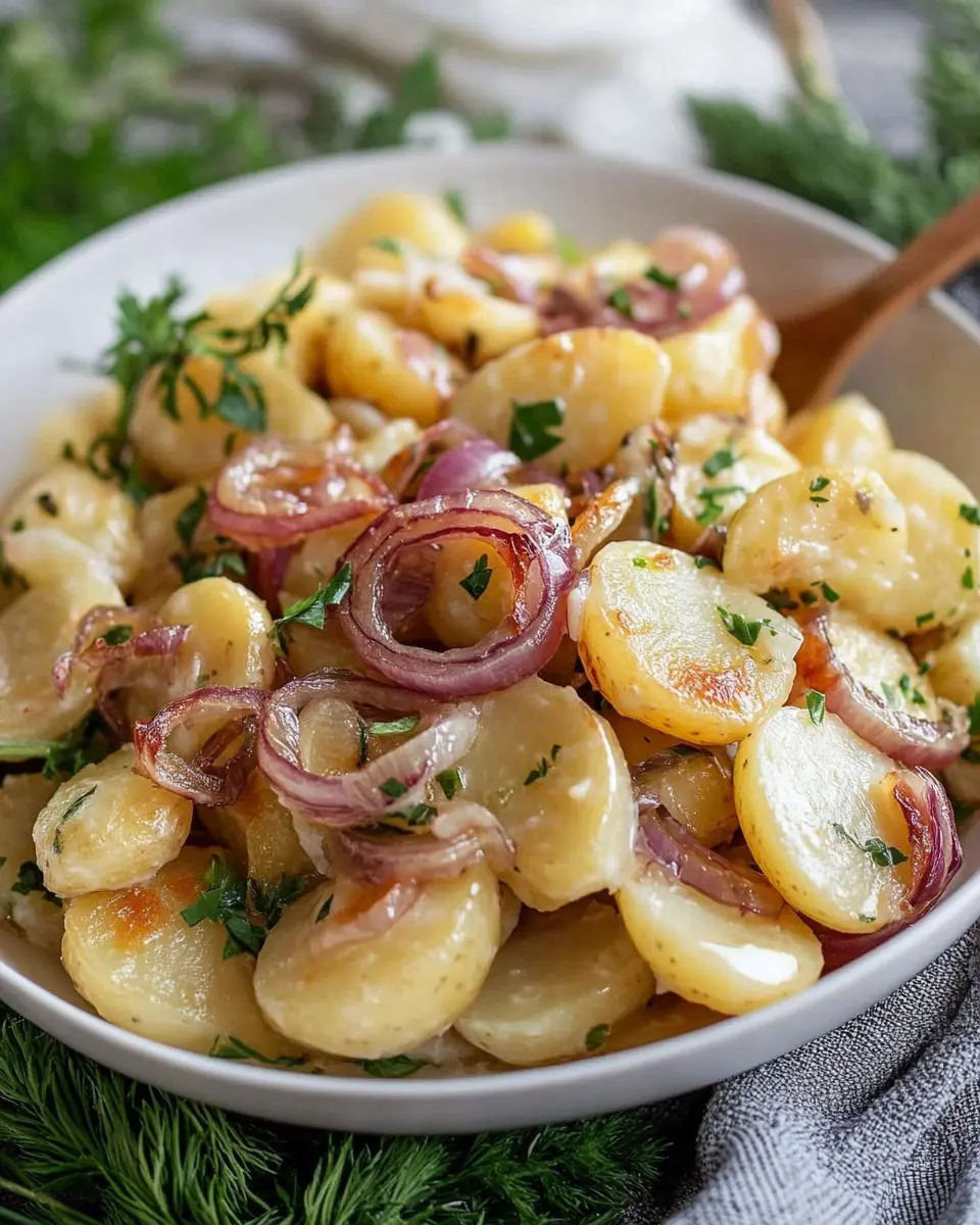 Klassischer Kartoffelsalat mit Karamellisierten Zwiebeln: Best Ever! 7